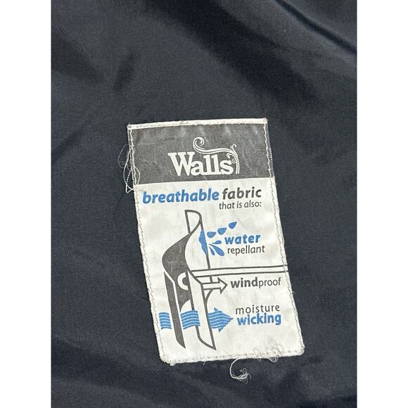 Walls Jacket Womens Large Black Fleece Lined Full Zip Hiking Soft Shell - Picture 11 of 12